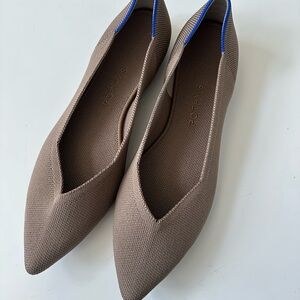 The Point Ballet Shoes Portobello Slip on Light Brown Comfort Flats NWT